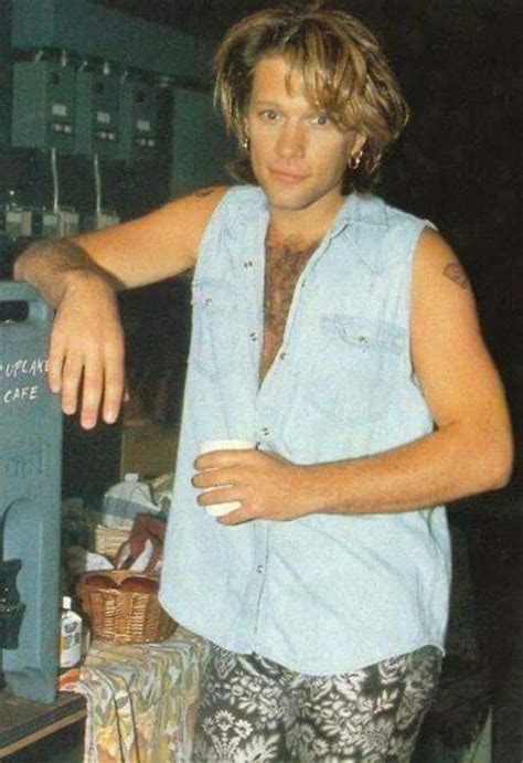 bon jovi shirtless|20 Photographs of Handsome Jon Bon Jovi in the .